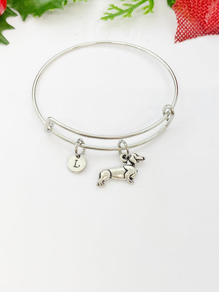 Dachshund Dog Charm Bracelet or Necklace, Pet Lover Gift, Personalized Gift, N245-A