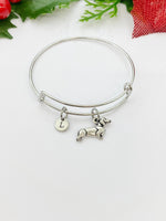 Dachshund Dog Charm Bracelet or Necklace, Pet Lover Gift, Personalized Gift, N245-A