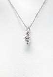 Silver Acorn Necklace, Autumm Fall Gift, N727B