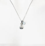 Silver Money Bag Necklace, Luck Gift, Personalized Gifts, N5153-A