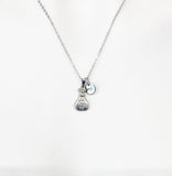 Silver Money Bag Necklace, Luck Gift, Personalized Gifts, N5153-A