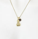 Gold Money Bag Necklace, Luck Gift, Personalized Gifts, N5153B