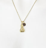 Gold Money Bag Necklace, Luck Gift, Personalized Gifts, N5153-B