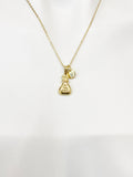 Gold Money Bag Necklace, Luck Gift, Personalized Gifts, N5153B