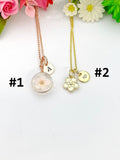 Rose Gold Cherry Blossom Necklace, Real Press Flower, Gold Sakura Necklace, Japanese Girlfriends Gift, N5158