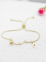 Tulip Bracelet, Gold Tulip Flower Gift, Bolo Bracelet, Personalized Gift, N2189B