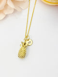 Pineapple Necklace, Gold Pineapple Fruit Necklace, Birthday Gift, N5168