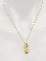 Pineapple Necklace, Gold Pineapple Fruit Necklace, Birthday Gift, N5168