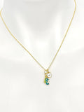 Seahorse Necklace, Gold Sea Horse Necklace, Ocean, Fish, Birthday Gift, N5169
