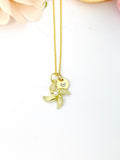 Pinwheel Necklace, Gold Beautiful Pinwheel Necklace, Creamy White, Windmill Toy, Birthday Gift, N5171A