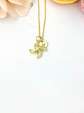 Pinwheel Necklace, Gold Beautiful Pinwheel Necklace, Creamy White, Windmill Toy, Birthday Gift, N5171A