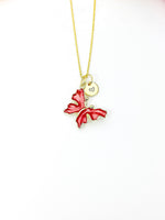 Butterfly Necklace, Gold Beautiful Butterfly Necklace, Mom Gift, Birthday Gift, N5174E