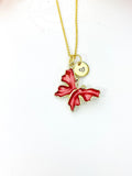 Butterfly Necklace, Gold Beautiful Butterfly Necklace, Mom Gift, Birthday Gift, N5174E