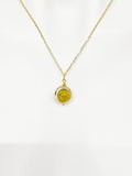 Tiger Eye Necklace, Tiger Eye Earrings, Natural Tiger Eye, Gemstone Jewelry, N5178A