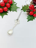 Large Silver Kitchen Utensil Spoon Necklace Personalized Gifts, N5145A