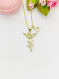 Holy Spirit Dove Cross Necklace, N4815-A