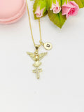Holy Spirit Dove Cross Necklace, N4815-A