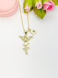 Holy Spirit Dove Cross Necklace, N4815-A