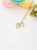 Gold Diamond Shaped Necklace, N330