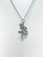 Silver Success Money Happiness Necklace, N5036-A