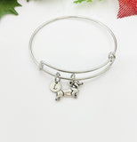 Dachshund Dog Charm Bracelet or Necklace, Pet Lover Gift, Personalized Gift, N245-A