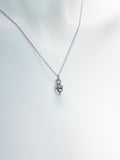 Silver Acorn Necklace, Autumm Fall Gift, N727B