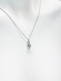 Silver Acorn Necklace, Autumm Fall Gift, N727B