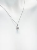 Silver Acorn Necklace, Autumm Fall Gift, N727B