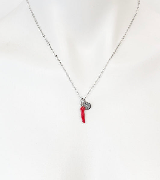 Red Hot Chili Pepper Necklace, Red Hot Chili Pepper Bracelet Personalized Gift, N1697A