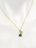 Gold Green Cabbage Vegetable Necklace, Personalized Veggies Gifts, N5183