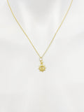 Gold Sun With Bell Necklace N5184A