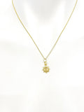Gold Sun With Bell Necklace N5184A