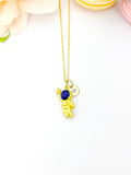 Gold Astronaut Reach Star Necklace Personalized Gifts, N5185