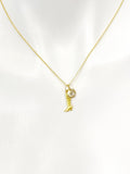 Gold High Heel Boot Necklace Personalized Gifts, N5190