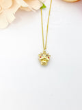 Gold Cattle Necklace N5192A