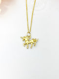 Gold Unicorn Necklace Birthday Gifts, Personalized Gifts, N5193A