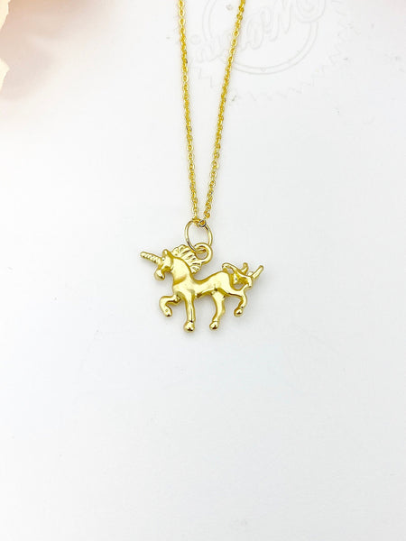 Gold Unicorn Necklace Birthday Gifts, Personalized Gifts, N5193A