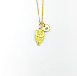 Gold Owl Necklace Birthday Gifts, Personalized Gifts, N5194