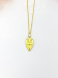 Gold Owl Necklace Birthday Gifts, N5194A