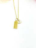 Gold Abacus Necklace, Birthday Gifts, Personalized Gifts, N5196