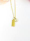 Gold Abacus Necklace, Birthday Gifts, Personalized Gifts, N5196