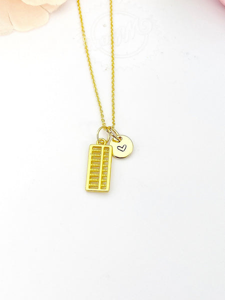 Gold Abacus Necklace, Birthday Gifts, Personalized Gifts, N5196