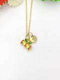 Gold Bamboo Stick Necklace, Birthday Gifts, Personalized Gifts, N5201