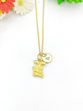 Gold Rabbit Holding Carrot Necklace, Birthday Gifts, Personalized Gifts, N5202