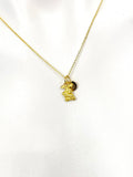 Gold Rabbit Holding Carrot Necklace, Birthday Gifts, Personalized Gifts, N5202
