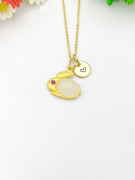 Gold Rabbit Necklace Birthday Gifts, Personalized Gifts, N5204