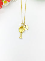 Gold Goblet Necklace Birthday Gifts, Personalized Gifts, N5206