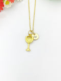 Gold Goblet Necklace Birthday Gifts, Personalized Gifts, N5206
