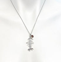 Fishbone Necklace Charismas Gifts, Personalized Gifts, N566A