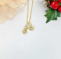 Gold Tiny Ant Charm Necklace Mother's Day Gifts, Personalized Gifts, N3594A